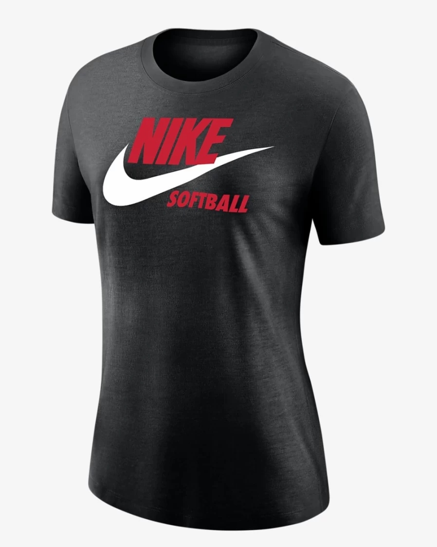 Nike Women's Black T-Shirt - Athletic Comfort Fit Top for Women