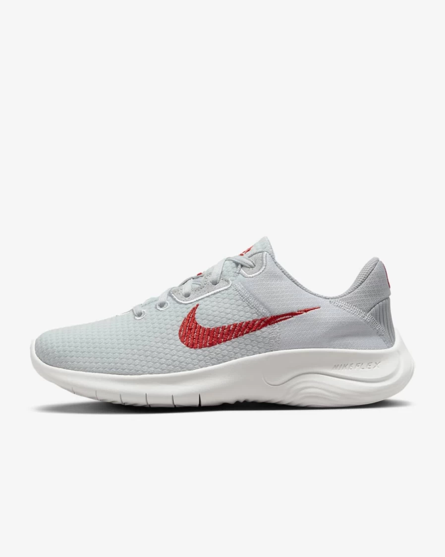 Nike Flex Experience Run 11 Next Nature Women's Road Running Shoes - Pure Platinum/Wolf Grey/Summit White/Light Crimson (Wide Width)