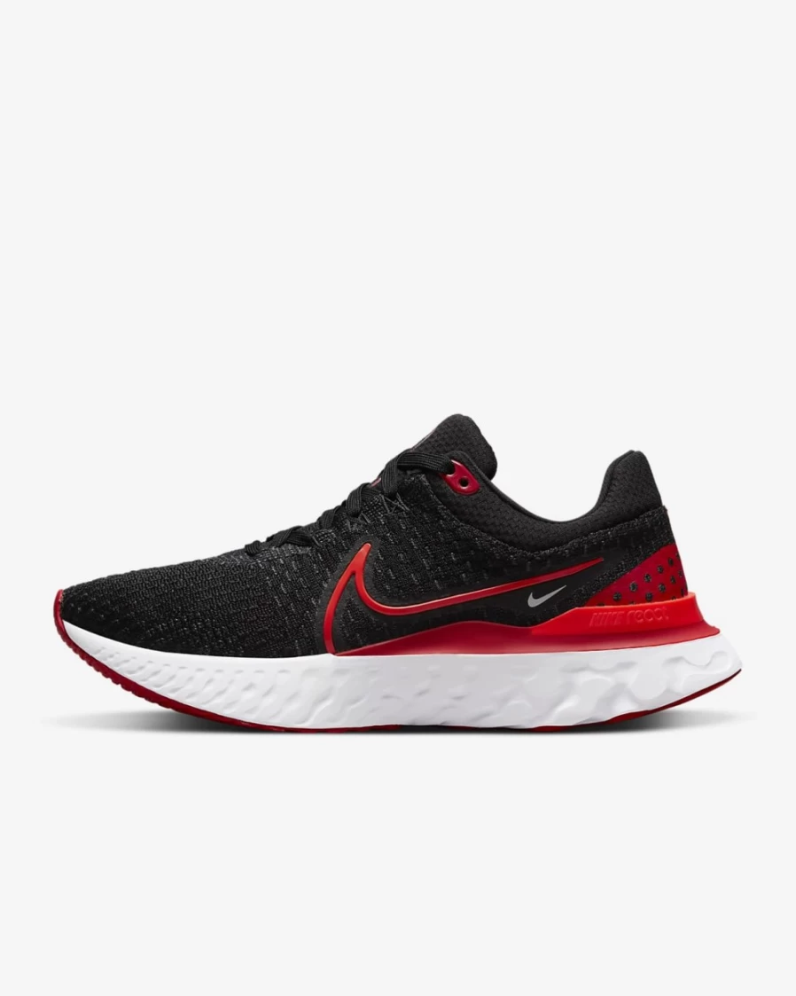 Nike React Infinity 3 Women's Road Running Shoes - Black/University Red/White/Bright Crimson