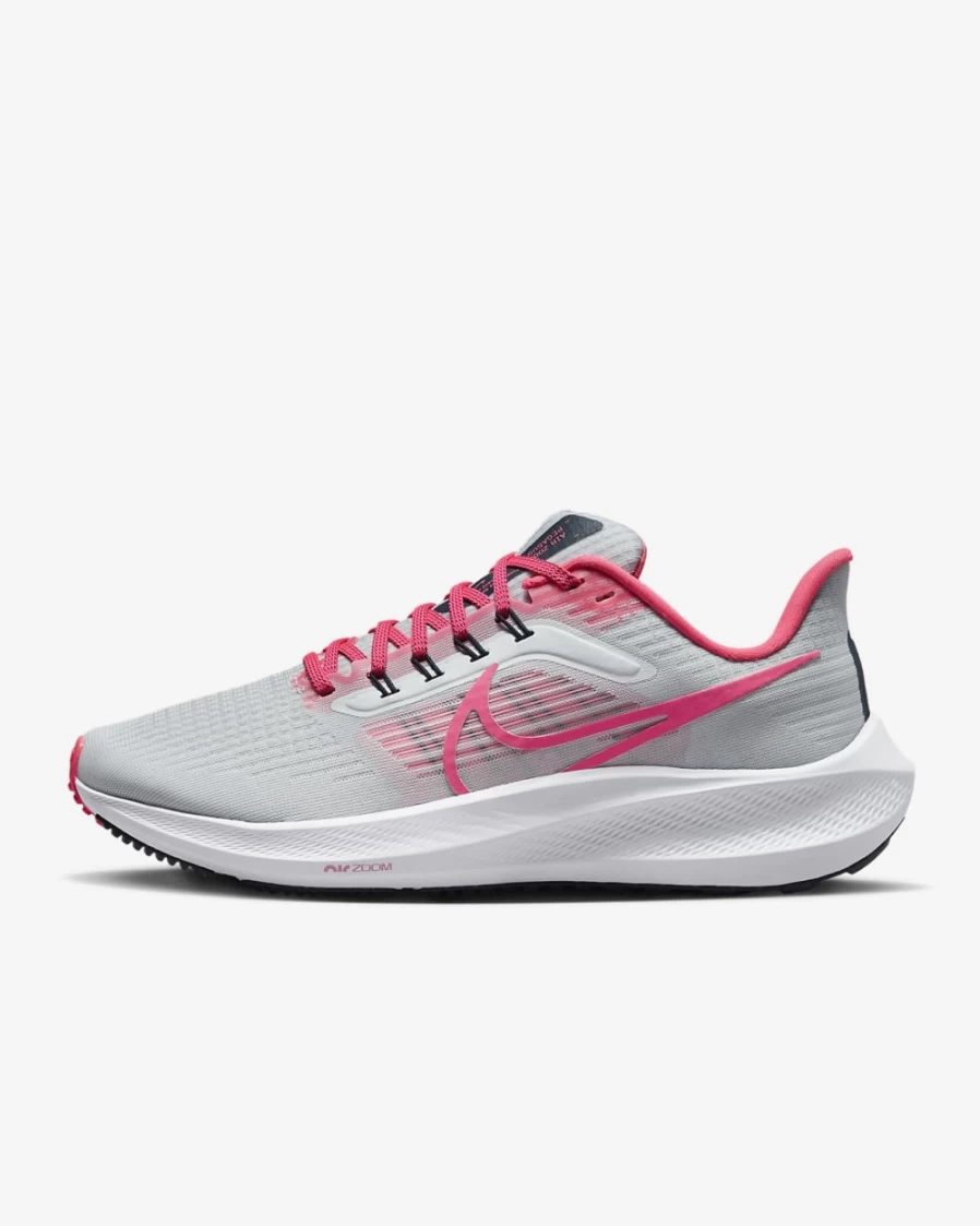 Nike Pegasus 39 Women's Road Running Shoes - Pure Platinum/Blackened Blue/White/Hyper Pink