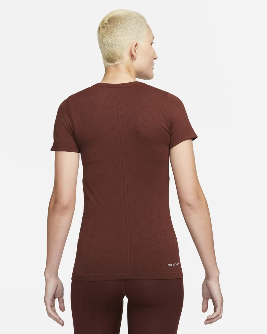 Nike Dri-FIT ADV Aura Women's Slim-Fit Short-Sleeve Top - Bronze Eclipse/Reflect Silver