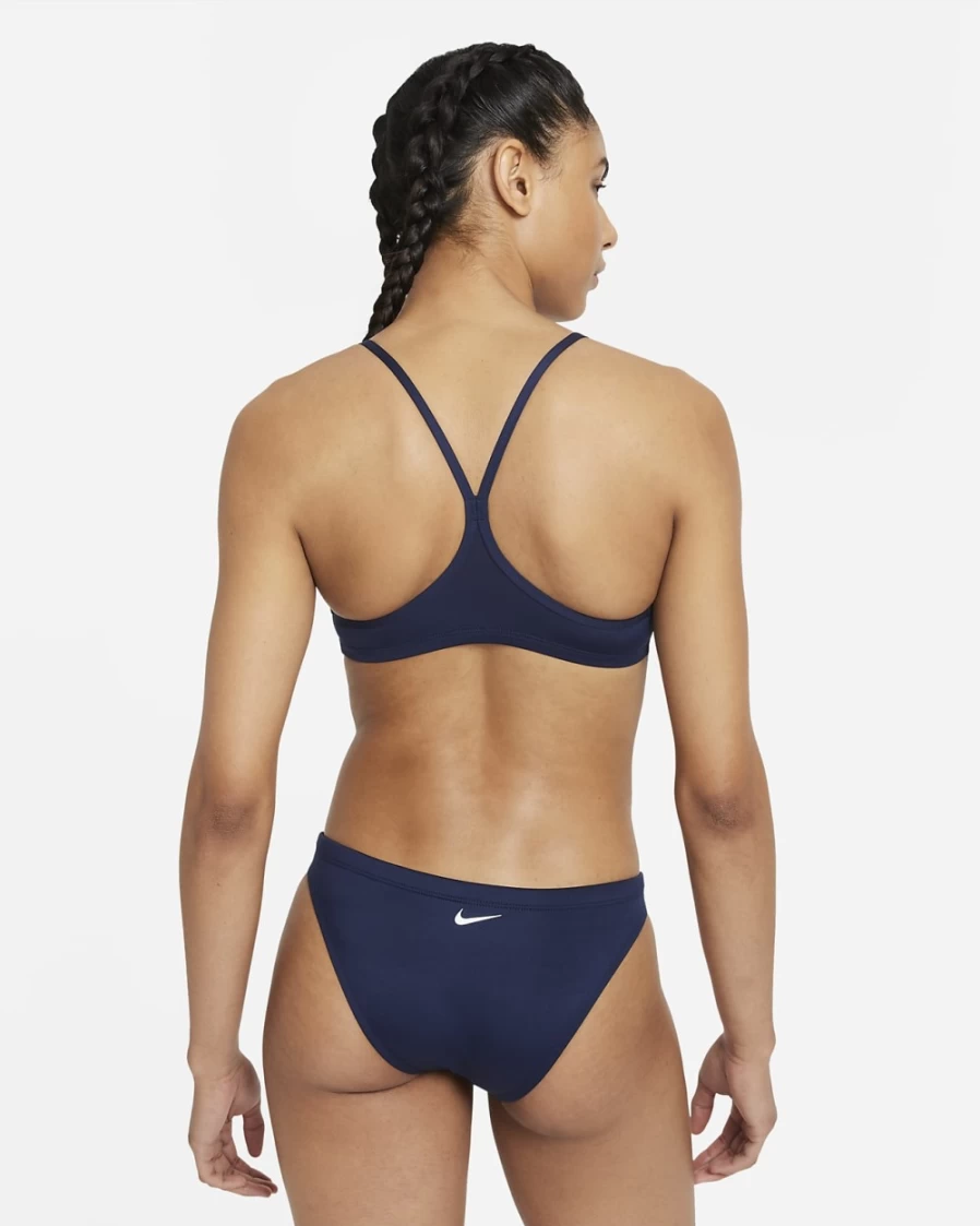 Nike Women's Essential Racerback Bikini in Midnight Navy - Lightweight Workout Top