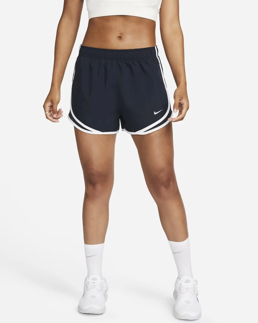 Nike Tempo Women's Running Shorts Lined Brief - Dark Obsidian, White, Wolf Grey Colors