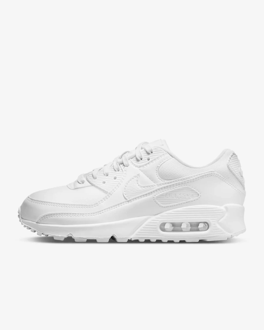 Nike Air Max 90 Women's White Sneakers - Classic White Running Shoes for Women