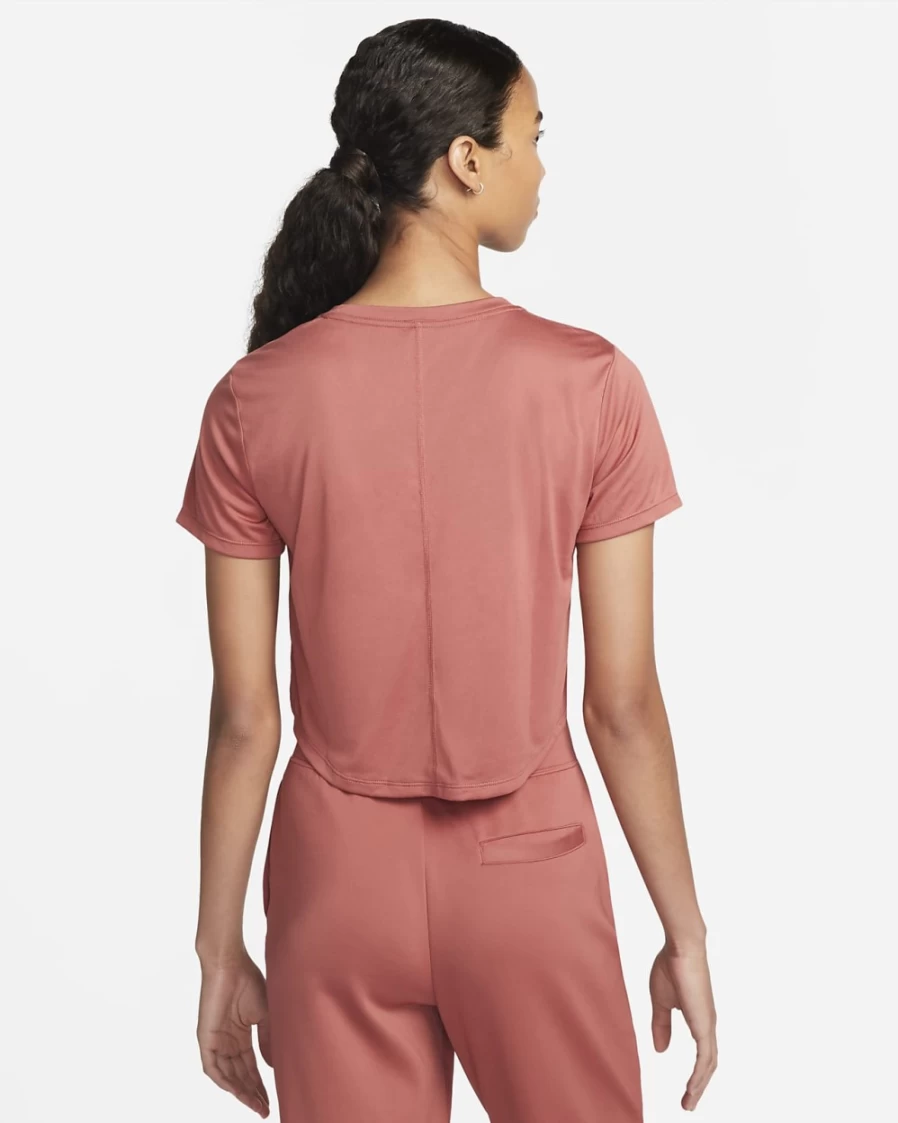 Nike Women's Canyon Rust Dri-FIT Heritage Tennis Short-Sleeve Top