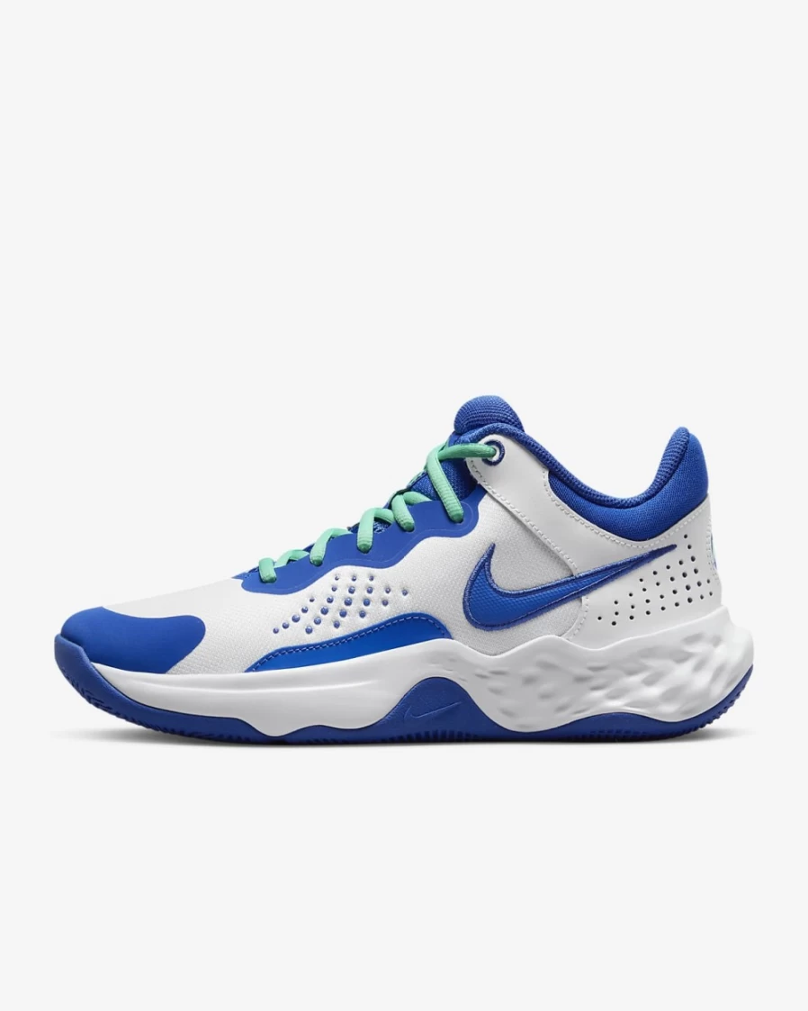 Nike Fly.By Mid 3 Basketball Shoes for Men & Women - White/Green Glow/Game Royal