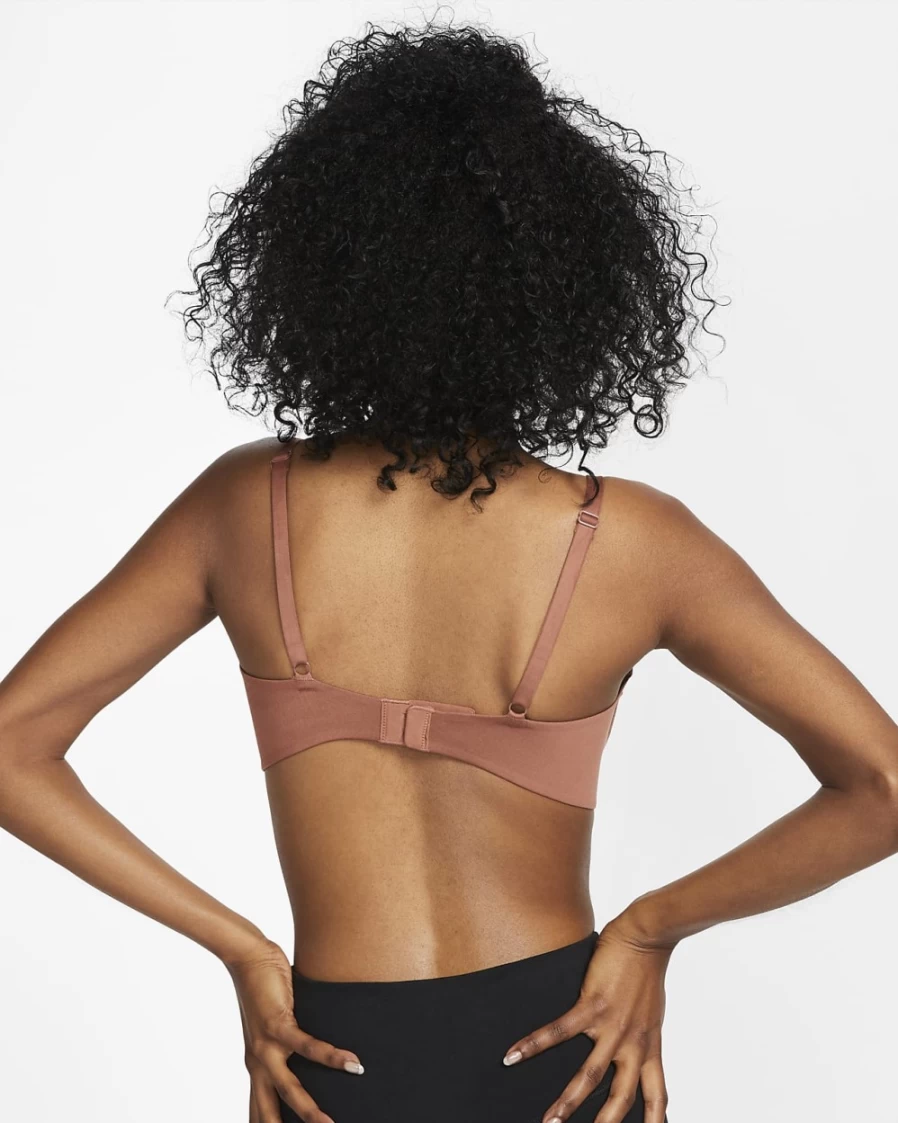 Nike Women's Alate Minimalist Light-Support Padded Sports Bra - Red Bark/Cacao Wow