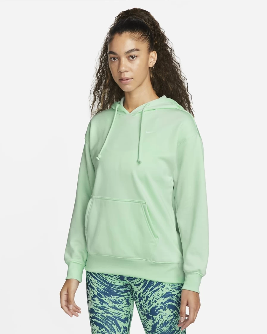 Nike Therma Women's Mint Foam/White Pullover Training Hoodie