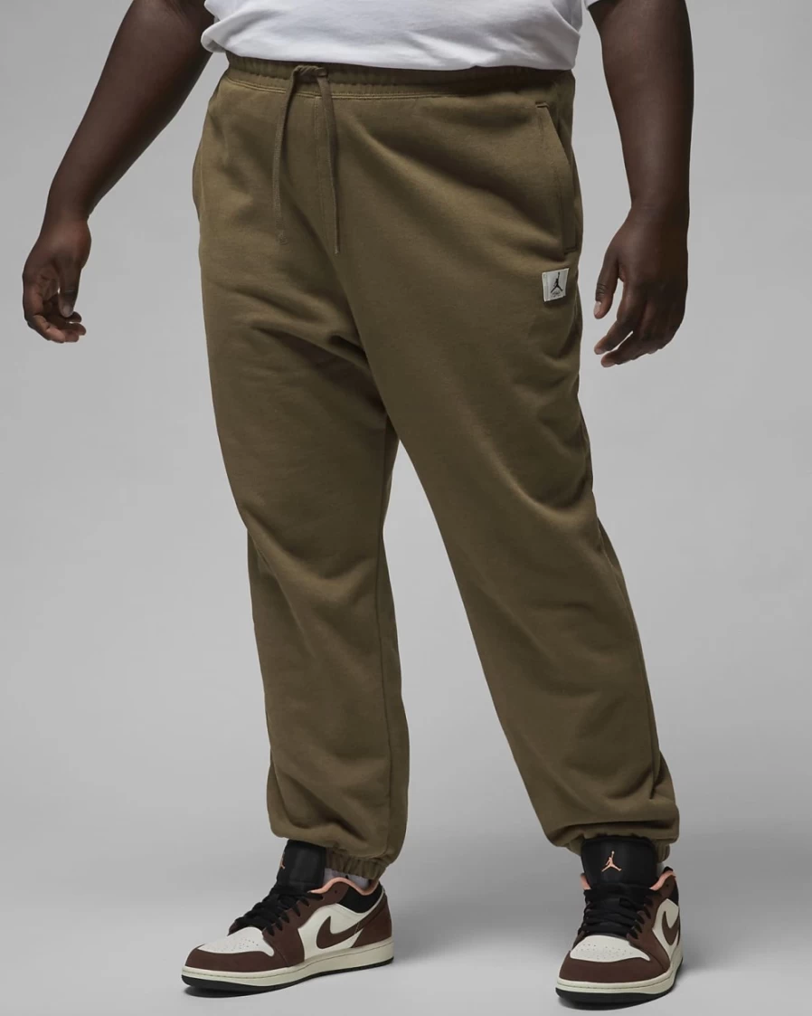 Nike Jordan Flight Women's Fleece Pants - Light Olive, Plus Size Comfort & Style