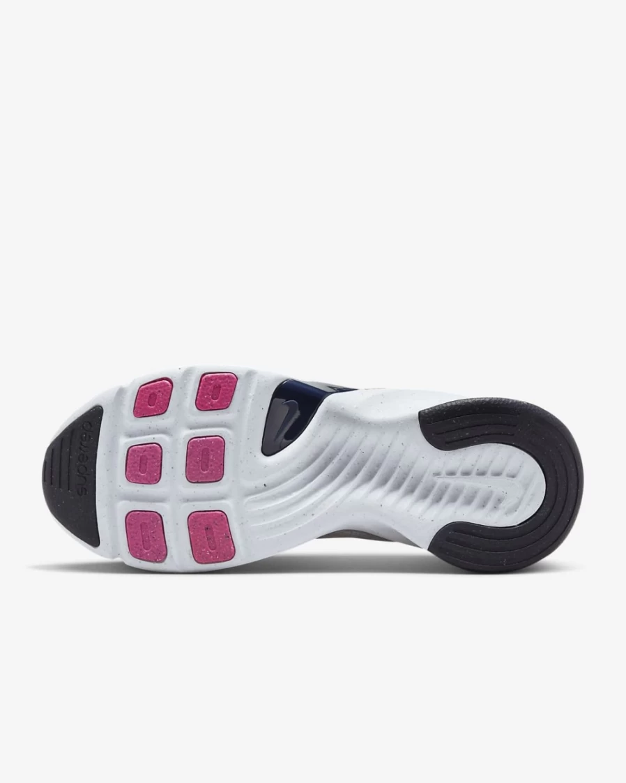 Nike SuperRep Go 3 Flyknit Next Nature Women's Training Shoes - Summit White/White/Bright Crimson/Blackened Blue
