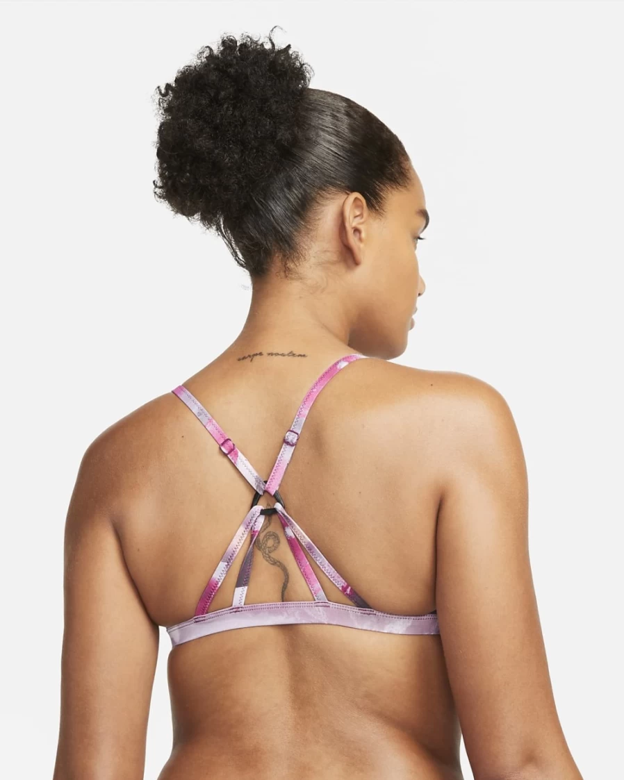 Nike Women's Sangria Strappy Crossback Bikini Top - Adventure Collection