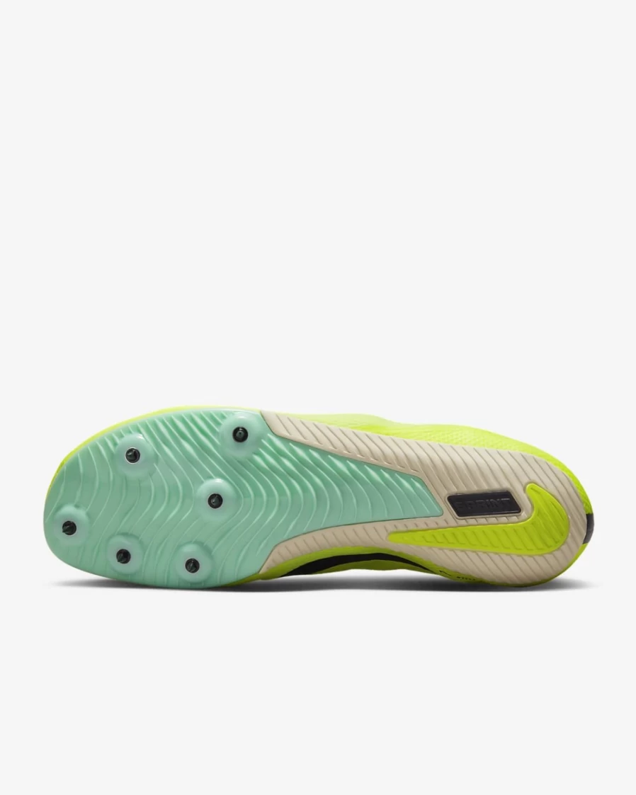 Nike Zoom Rival Sprint Spikes for Men & Women - Volt/Mint Foam/Coconut Milk/Cave Purple Track & Field Shoes
