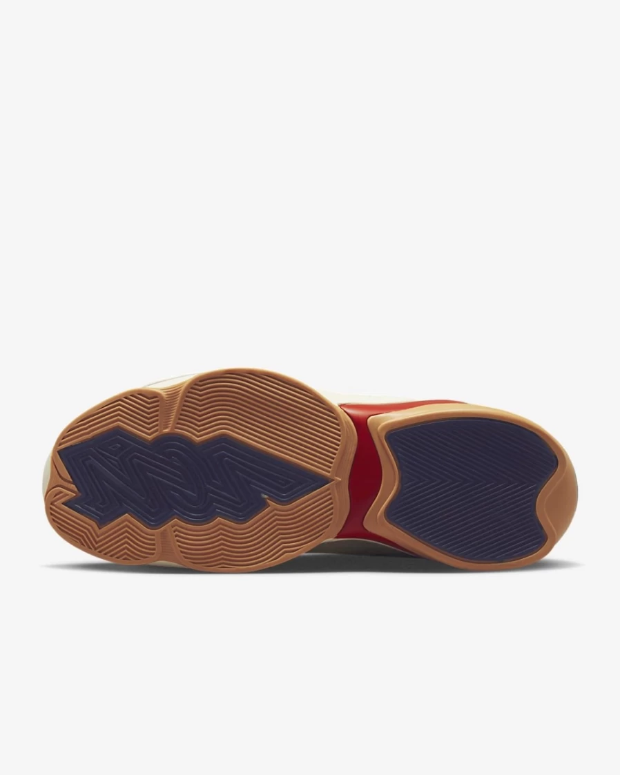 Nike Zion 2 Basketball Shoes for Men & Women - Coconut Milk/Midnight Navy/Lemon Drop/Pomegranate