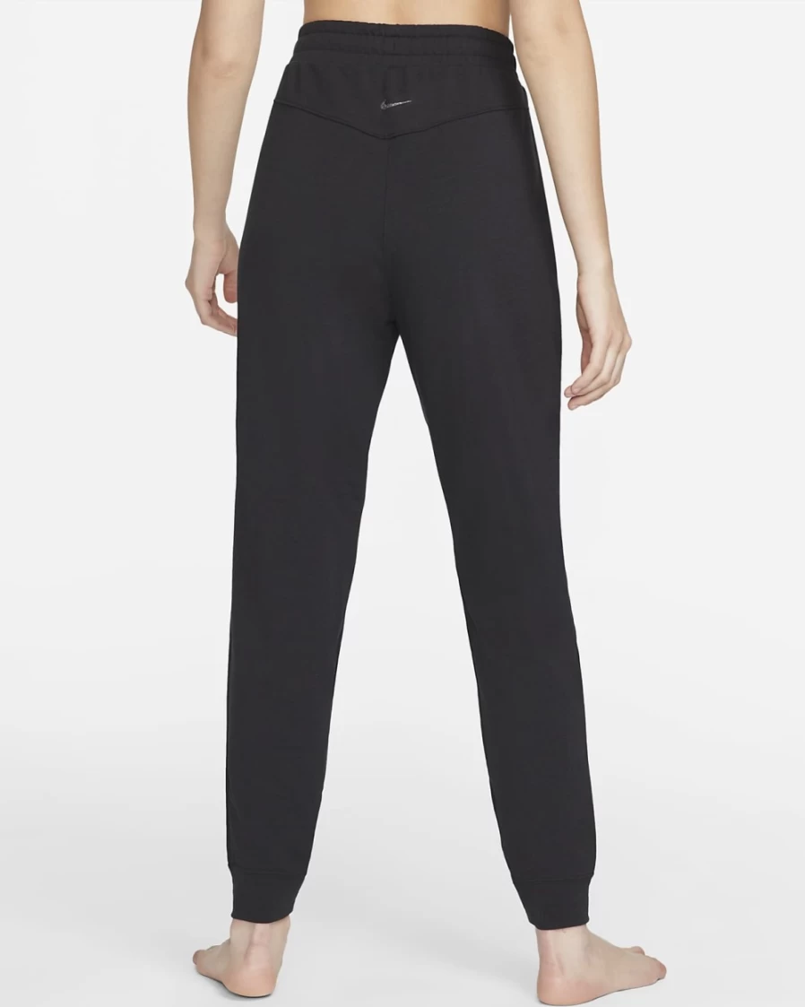 Nike Women's Dri-FIT 7/8 Fleece Yoga Joggers Pants - Black/Iron Grey