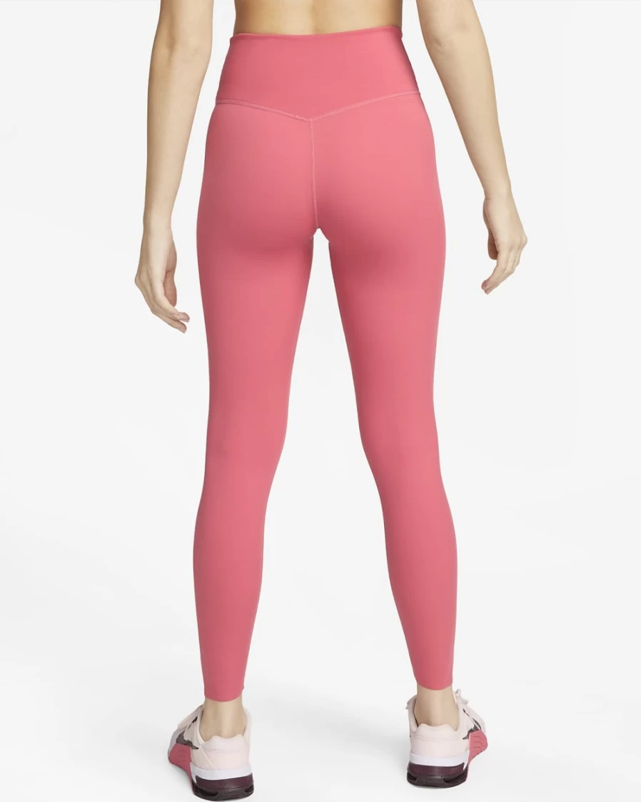 Nike One Luxe Women's Mid-Rise 7/8 Leggings in Archaeo Pink/Clear - High-Waisted Workout Tights for Women