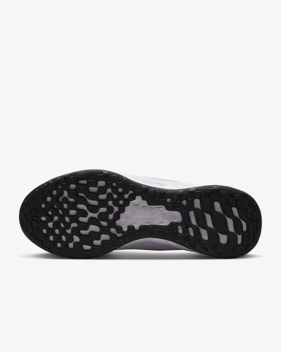 Nike Revolution 6 Next Nature Women's Road Running Shoes Wide - White/Fossil Stone/Black/Pink Spell
