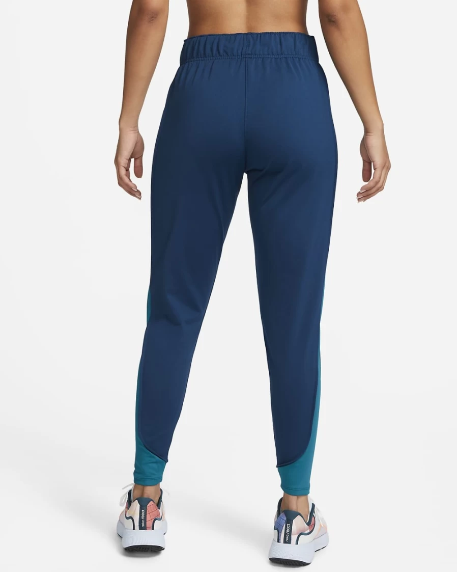 Nike Therma-FIT Essential Women's Running Pants - Valerian Blue/Bright Spruce - Lightweight Thermal Workout Tights for Cold Weather Training
