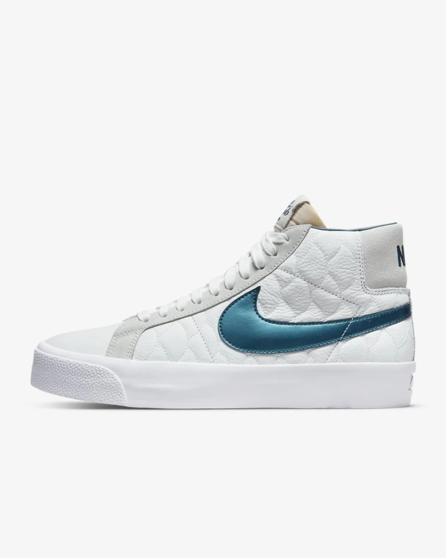 Nike SB Zoom Blazer Mid EK Skate Shoes for Men & Women - Summit White/White/Nightshade