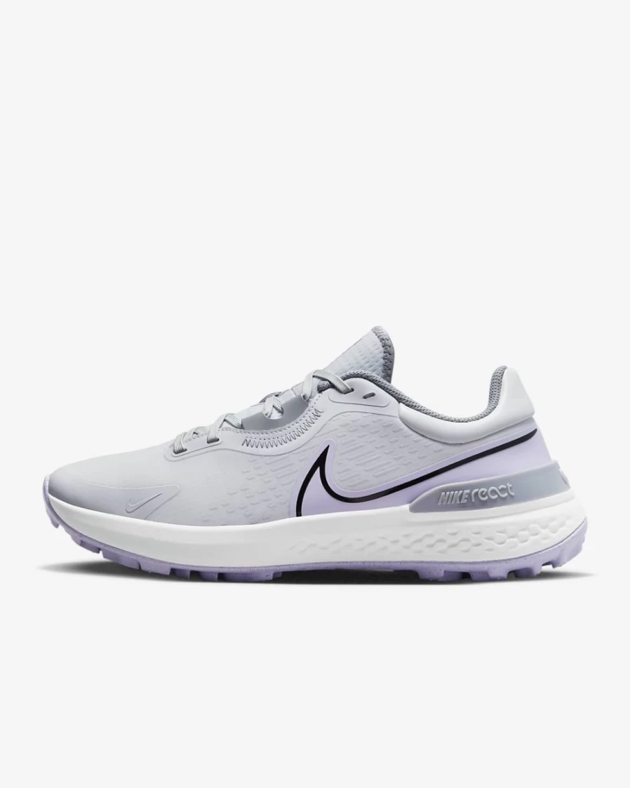 Nike Infinity Pro 2 Men's & Women's Golf Shoes in Photon Dust/Violet Frost/Particle Grey/Black