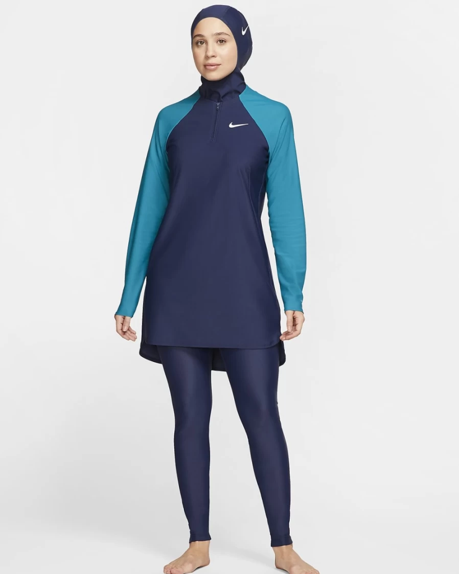 Nike Victory Women's Slim Swim Pants - Midnight Navy Full-Coverage Athletic Swimwear