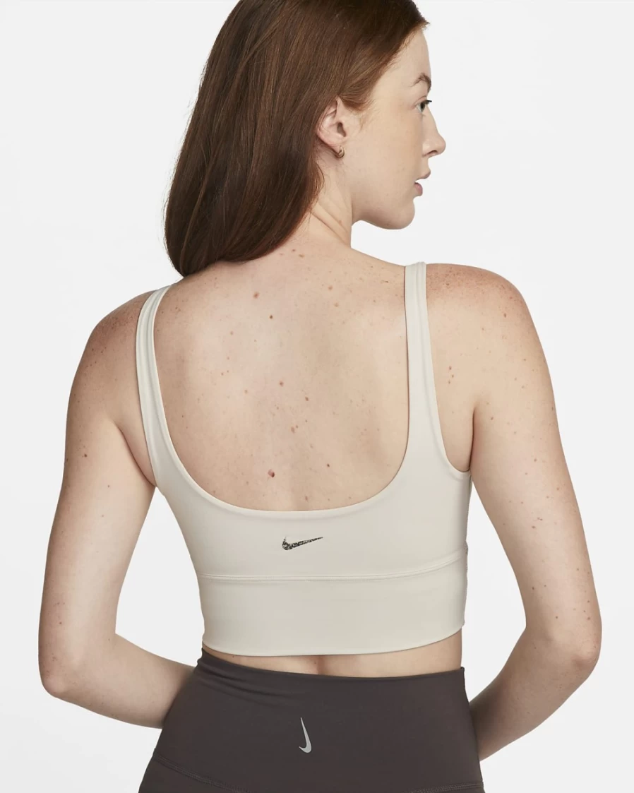 Nike Alate Solo Women's Light-Support Longline Sports Bra - Light Orewood Brown/Particle Grey