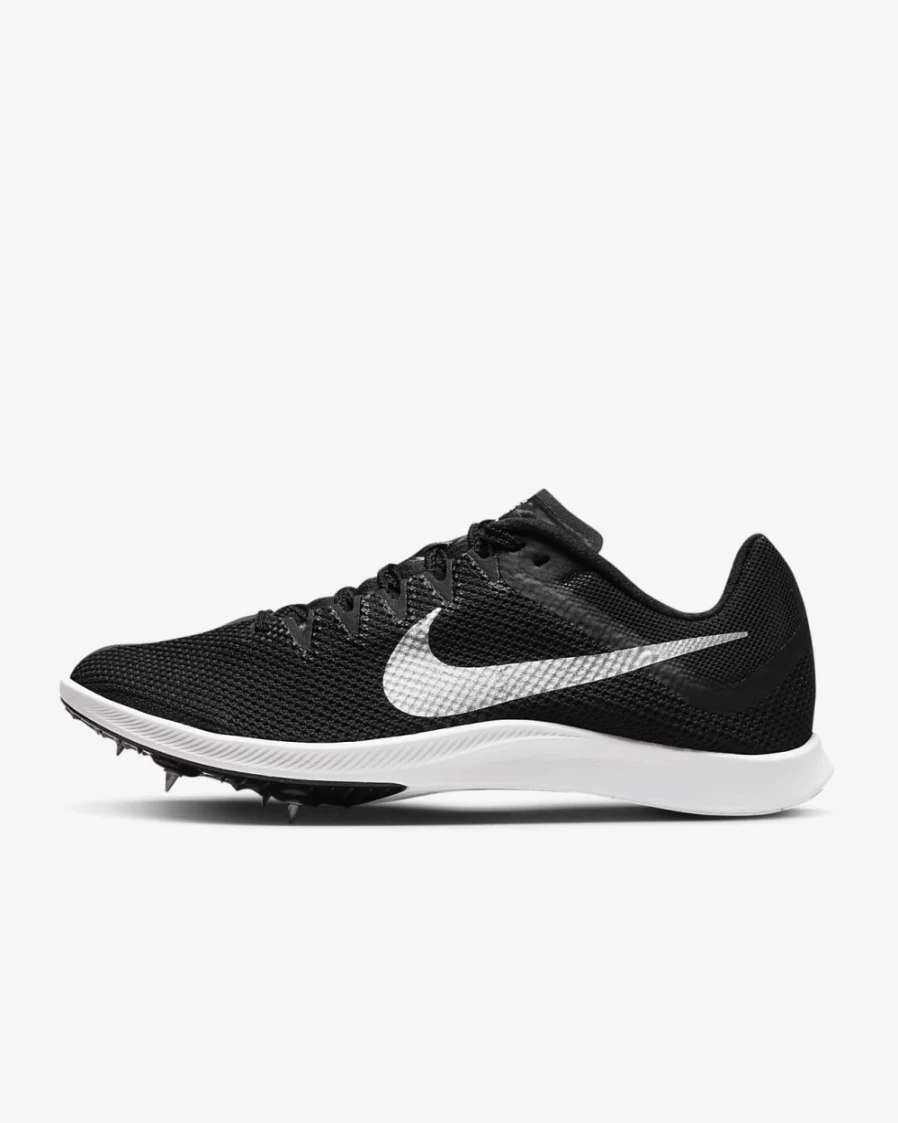 Nike Zoom Rival Track & Field Distance Spikes for Men & Women - Black/Dark Smoke Grey/Light Smoke Grey/Metallic Silver Running Shoes