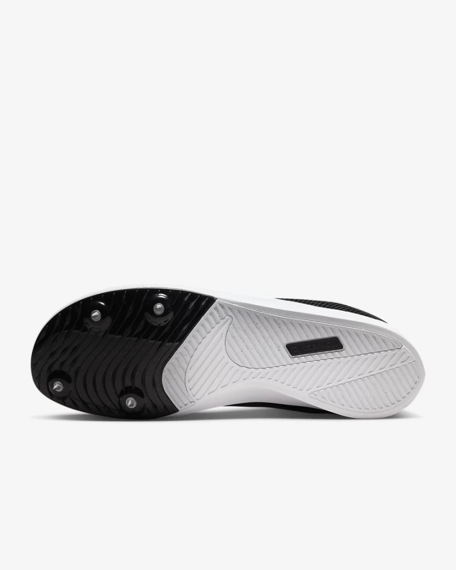 Nike Zoom Rival Track & Field Distance Spikes for Men & Women - Black/Dark Smoke Grey/Light Smoke Grey/Metallic Silver Running Shoes