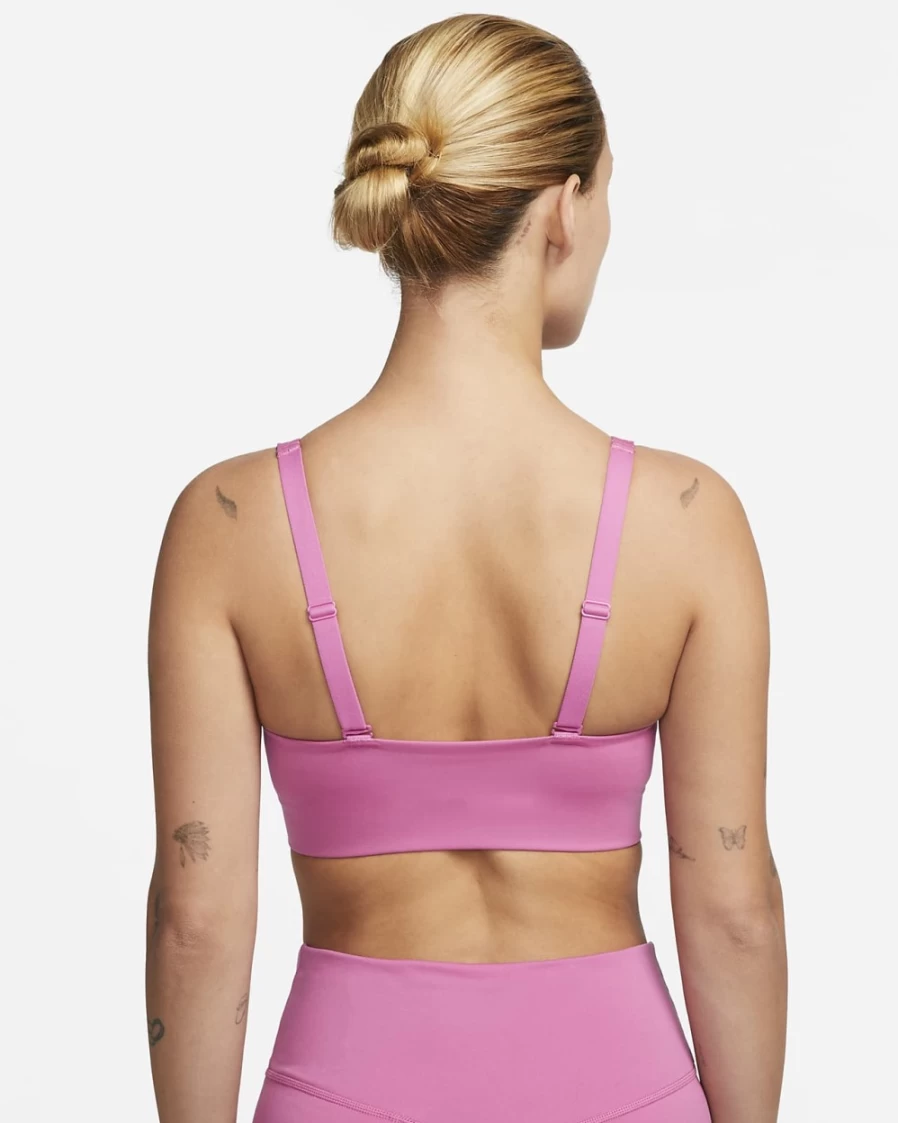 Nike Indy Plunge Cutout Women's Medium-Support Sports Bra - Cosmic Fuchsia/Fossil Stone