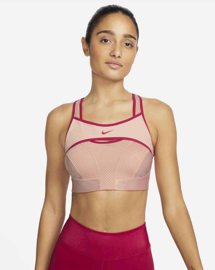Nike Dri-FIT ADV Alpha Women's High-Support Sports Bra - Rose Whisper/Mystic Hibiscus