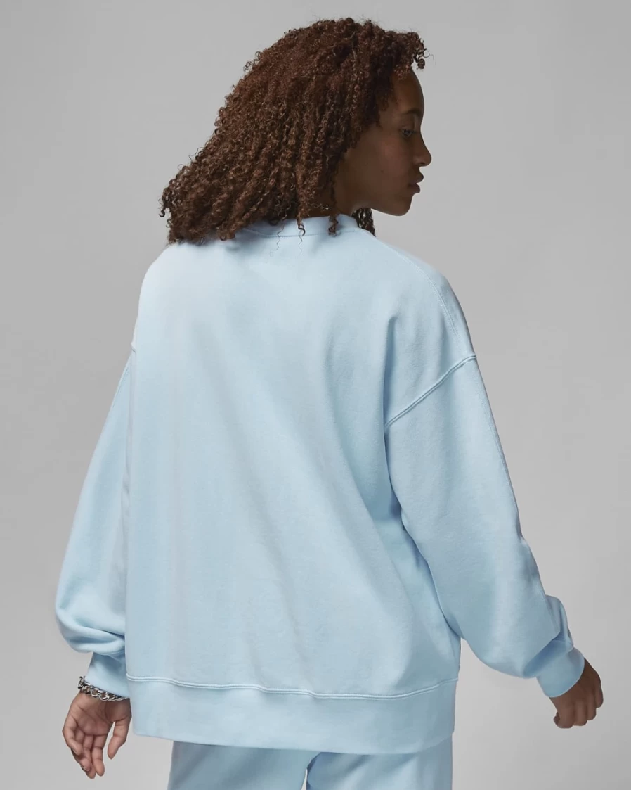 Nike Jordan Flight Women's Ice Blue Fleece Crewneck Sweatshirt
