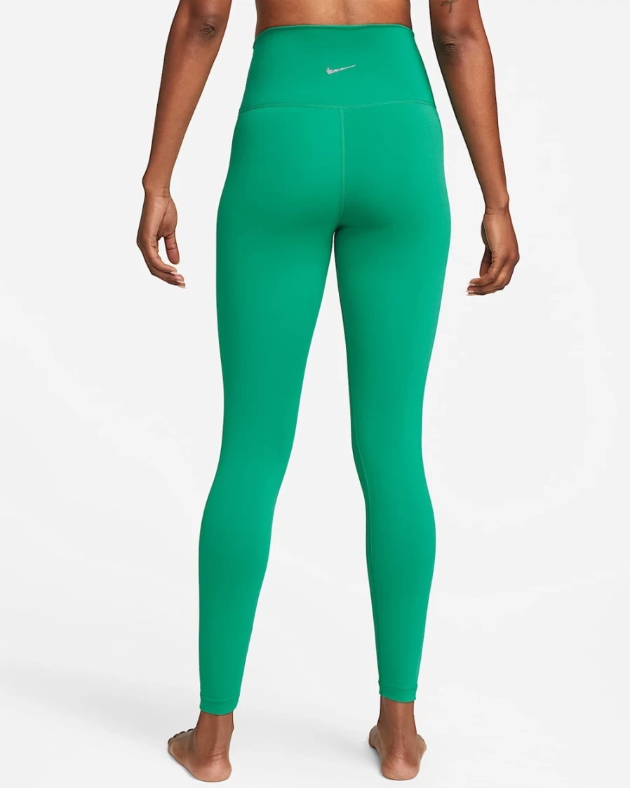 Nike Women's High-Waisted 7/8 Yoga Leggings in Neptune Green & Iron Grey