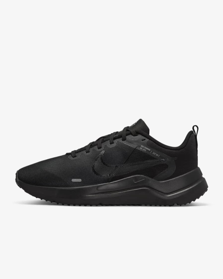 Nike Downshifter 12 Women's Road Running Shoes - Black/Dark Smoke Grey/Iron Grey, Lightweight & Comfortable for Women Runners