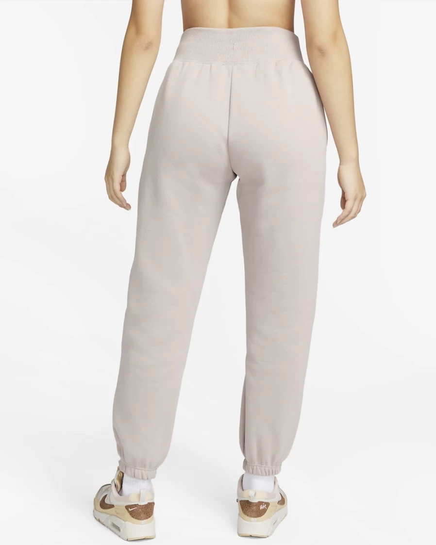 Nike Women's High-Waisted Oversized Sweatpants - Diffused Taupe/Sail | Phoenix Fleece Comfort