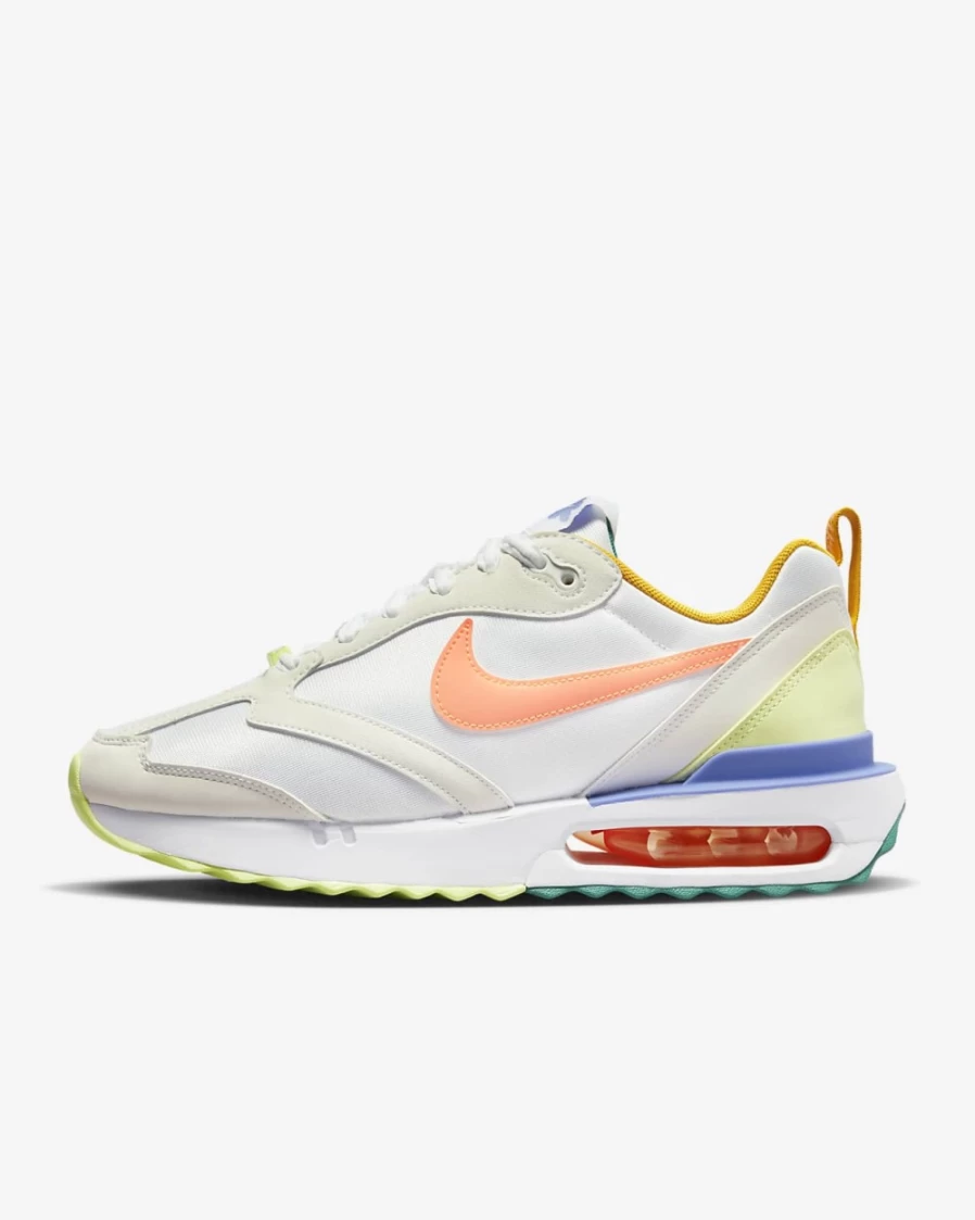 Nike Air Max Dawn Women's Running Shoes - White/Light Liquid Lime/Light Thistle/Peach Cream