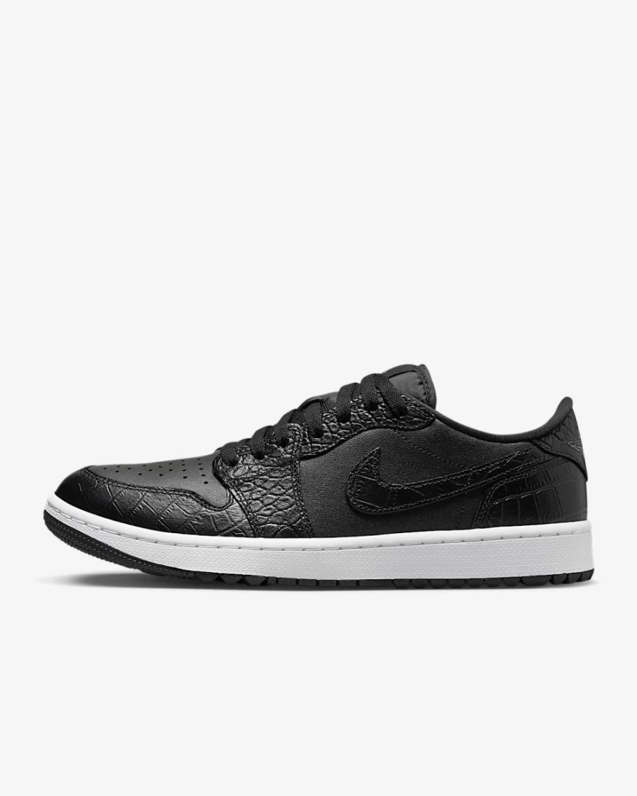 Nike Air Jordan 1 Low G Golf Shoes for Men & Women - Black/Iron Grey/White/Black