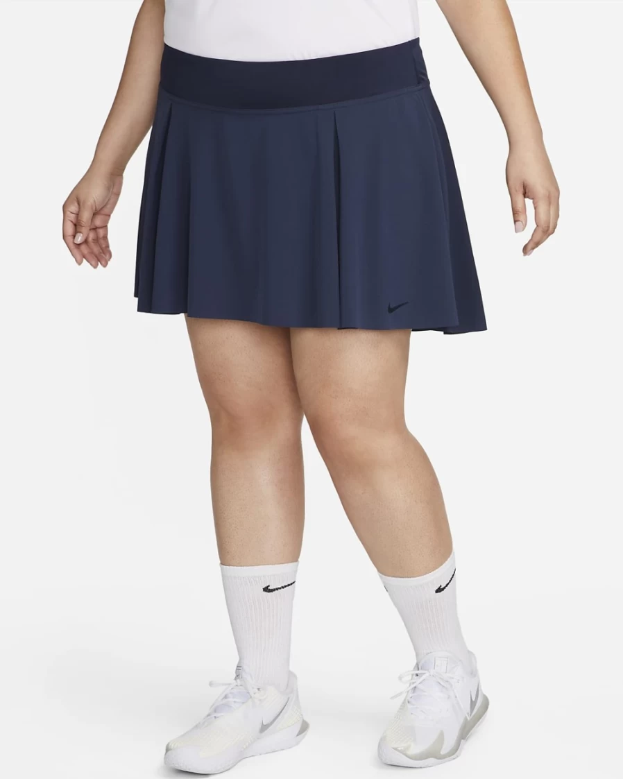 Nike Women's Plus Size Club Skirt Tennis Shorts in Obsidian