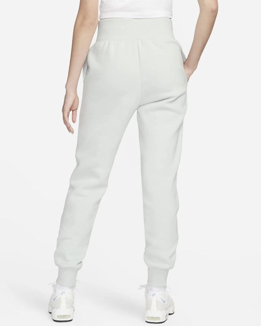 Nike Women's High-Waisted Phoenix Fleece Joggers in Photon Dust/Black - Comfortable Sportswear for Running & Lounge