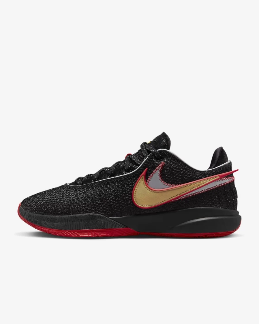 Nike LeBron XX "Trinity" Basketball Shoes for Men & Women - Black/University Red/University Gold