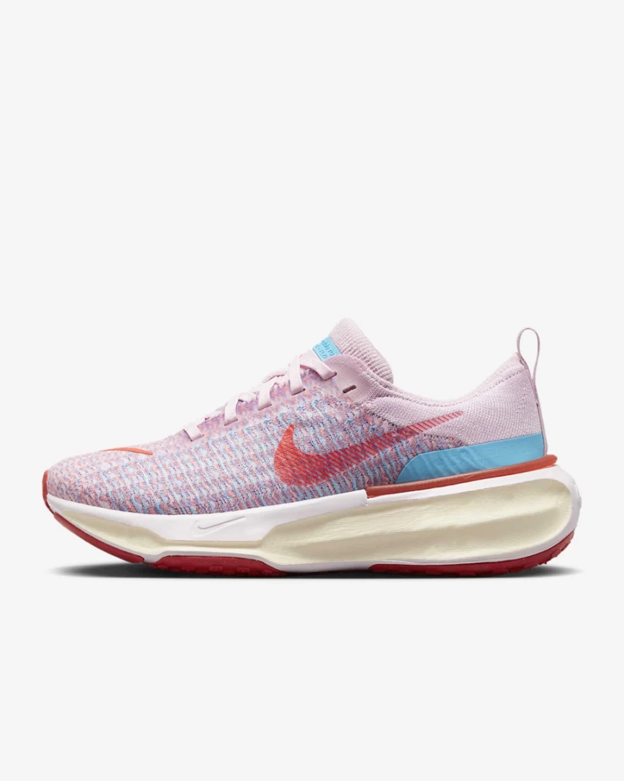 Nike Invincible 3 Women's Road Running Shoes - Pink Foam, Racer Blue, Baltic Blue, Bright Crimson