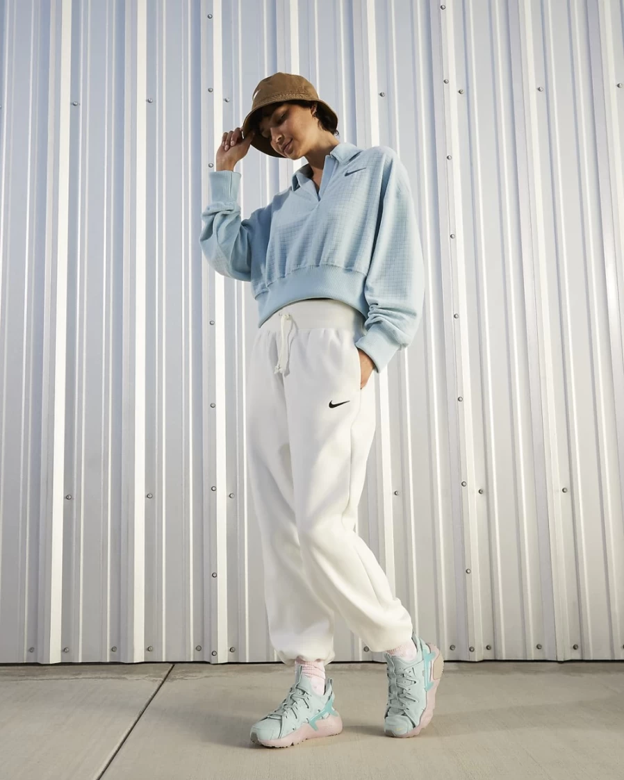Nike Air Huarache Craft Women's Shoes - Light Silver/Ocean Bliss/Pink Oxford/Citron Tint Athletic Sneakers