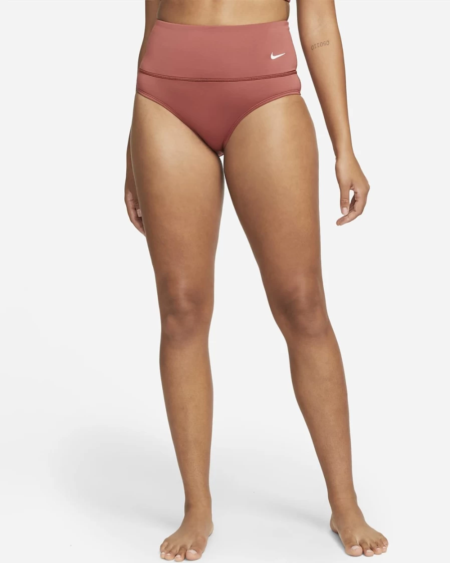 Nike Women's Canyon Rust High-Waisted Essential Swim Bottoms