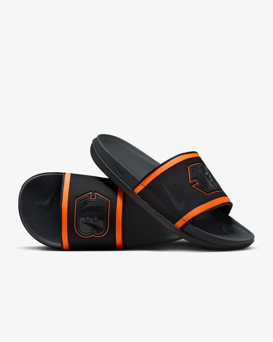 Nike Offcourt NFL Cincinnati Bengals Slide Sandals for Men & Women - Black, Brilliant Orange, White, Anthracite
