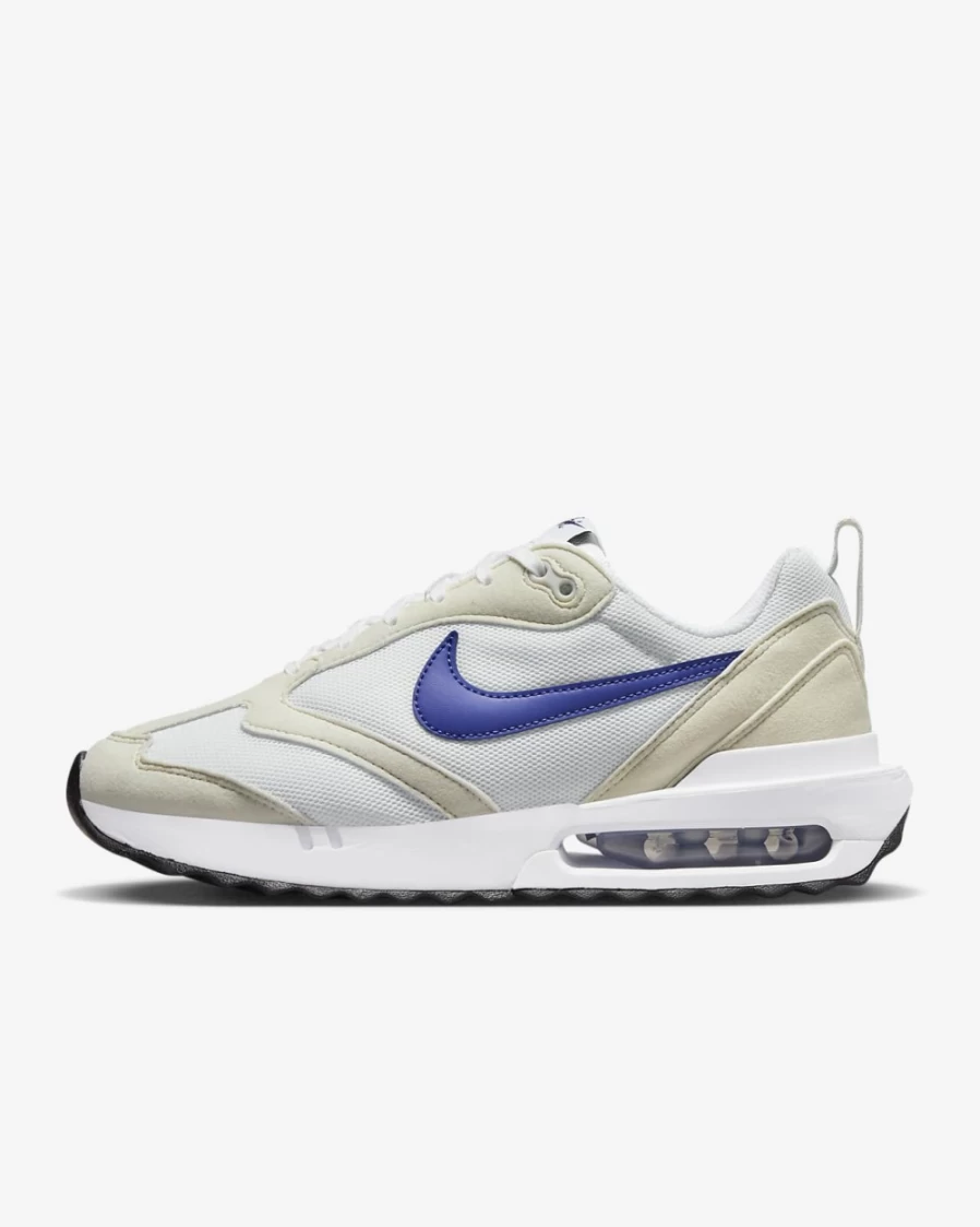 Nike Air Max Dawn Women's Running Shoes - White/Light Bone/Black/Lapis - Comfortable Athletic Sneakers for Women