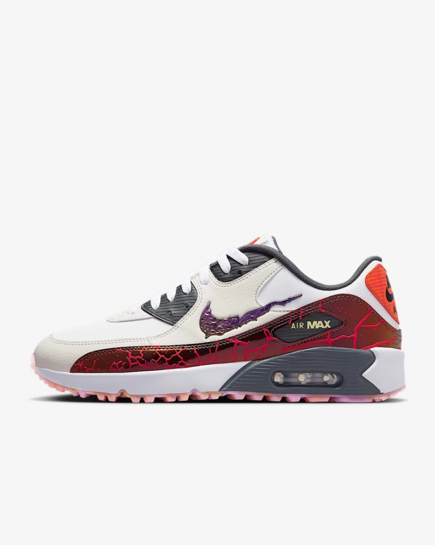 Nike Air Max 90 G NRG Golf Shoes for Men & Women - White/Phantom/Iron Grey/Citron Tint