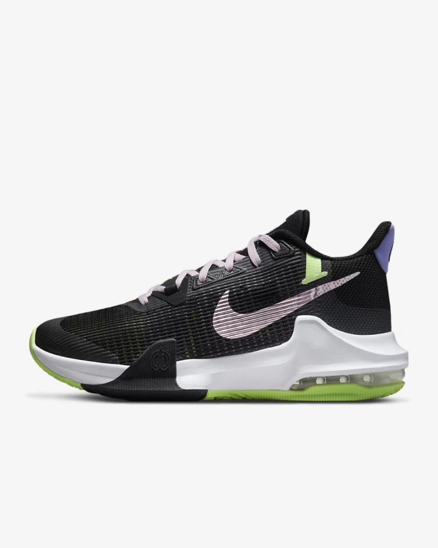 Nike Air Max Impact 3 Basketball Shoes for Men & Women - Black/Ghost Green/Purple Pulse/Pink Foam