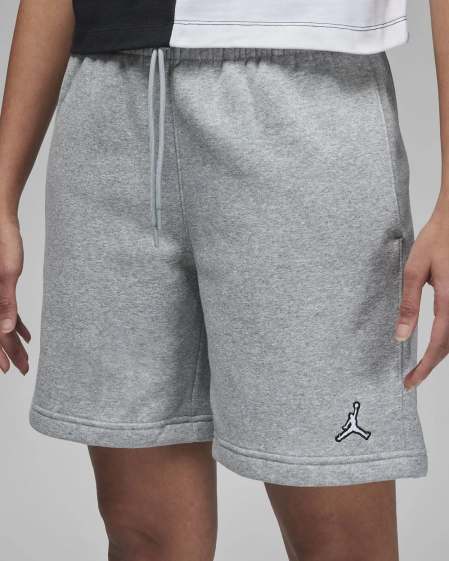 Nike Jordan Brooklyn Fleece Women's Shorts - Dark Grey Heather Athletic Comfort