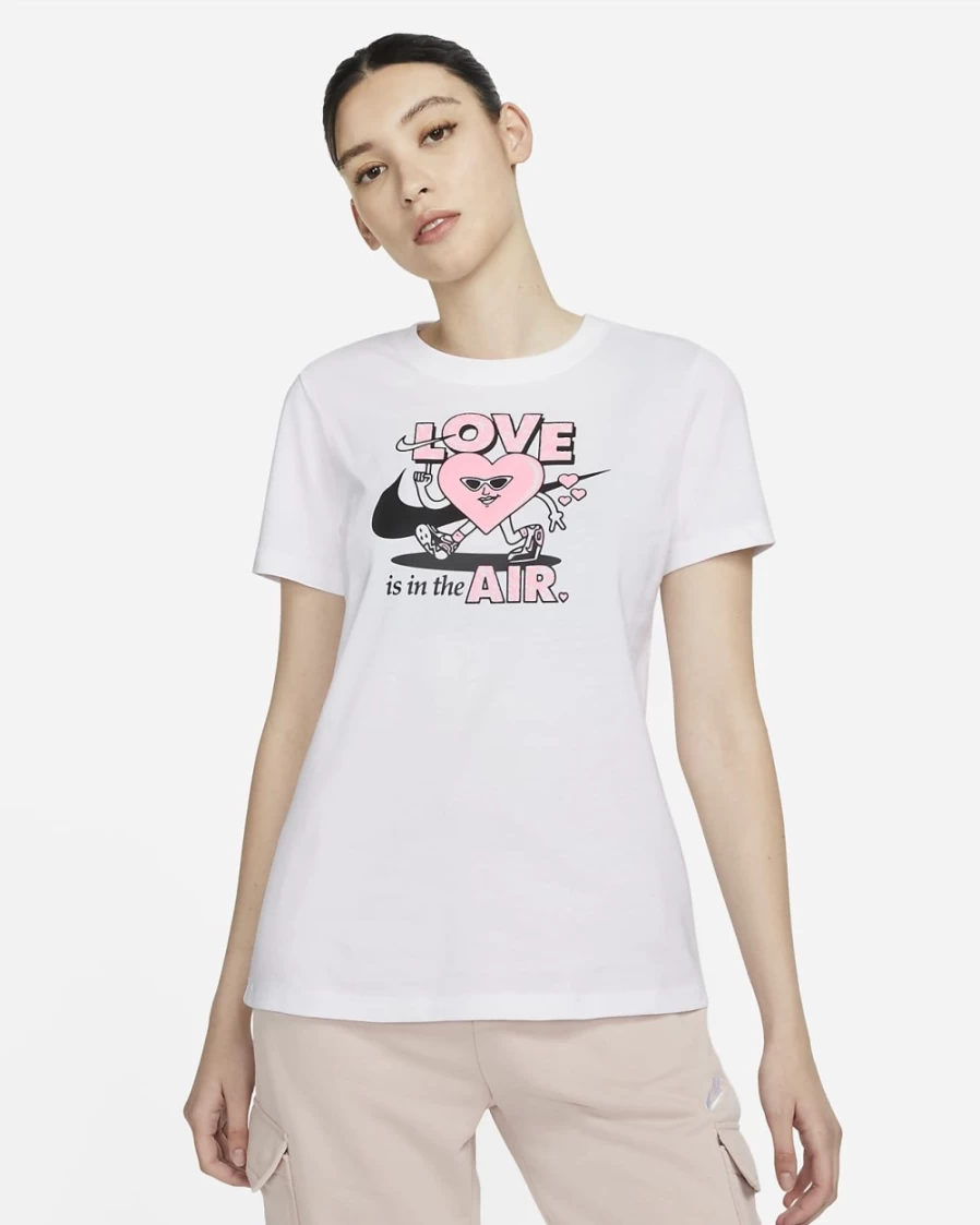 Nike Women's White Short-Sleeve T-Shirt - Sportswear Essential Top