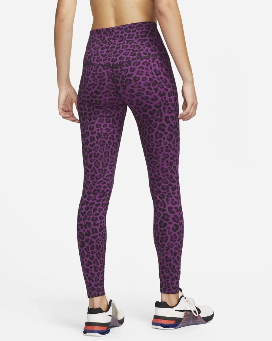 Nike Women's High-Waisted Viotech/White Printed Leggings - One Collection