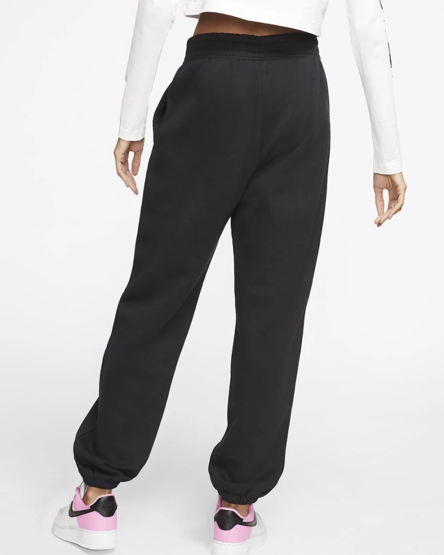Nike Women's Essential Fleece Pants - Black/White | Sportswear Collection