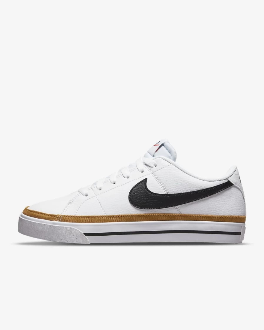Nike Court Legacy Next Nature Women's Sneakers in White, Desert Ochre, Team Orange & Black